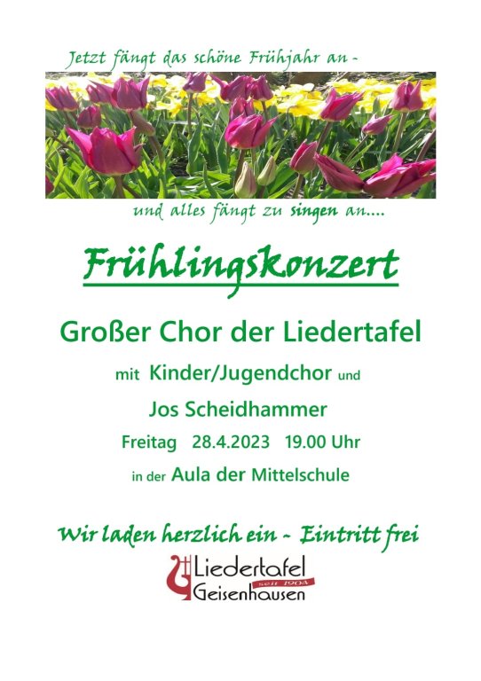 Frühlingskonzert Liedertafel