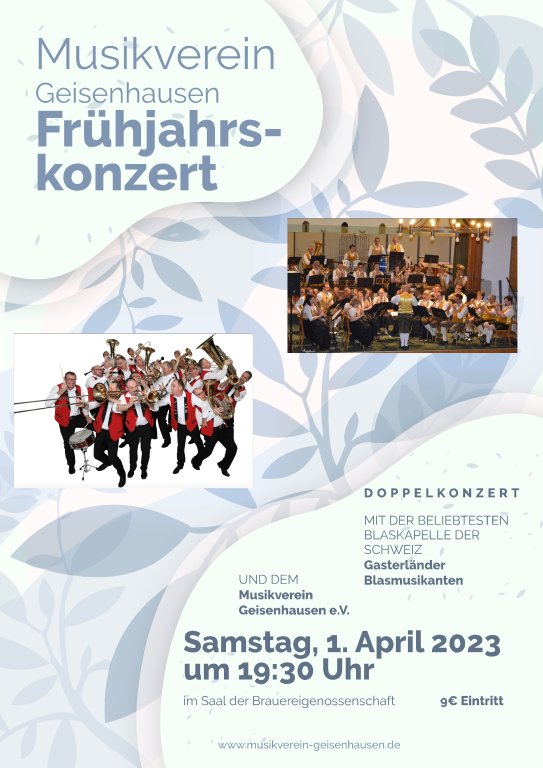 Plakat Frühjahrskonzert