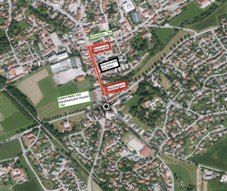 Straßensanierungsarbeiten Hauptstraße