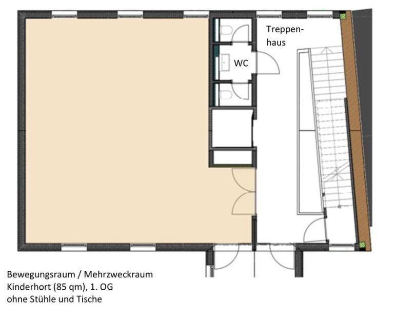 Grundriss Bewegungsraum